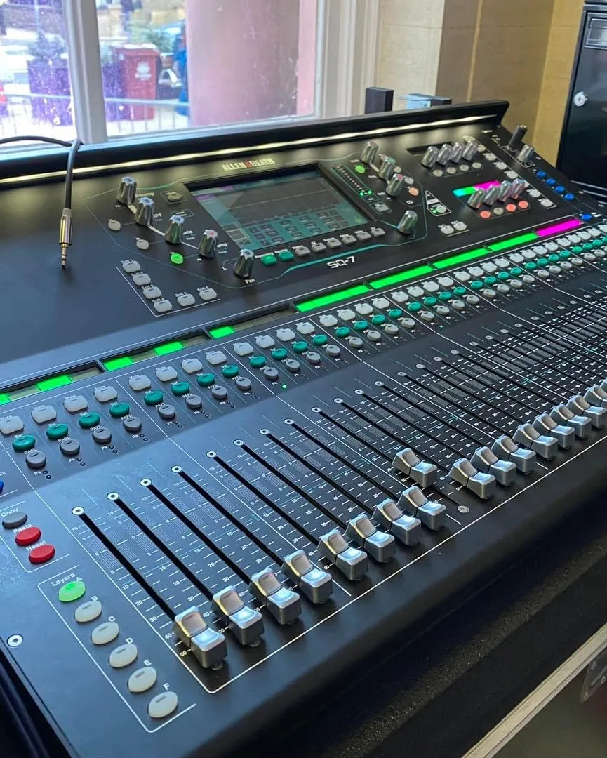 Professional digital audio mixing console
