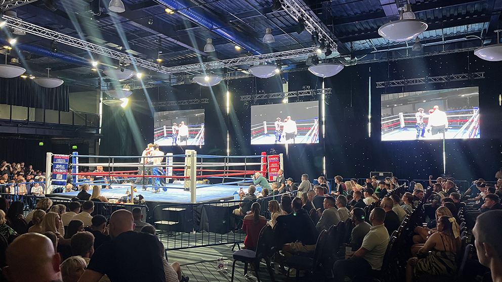 Expert AV solutions for boxing events