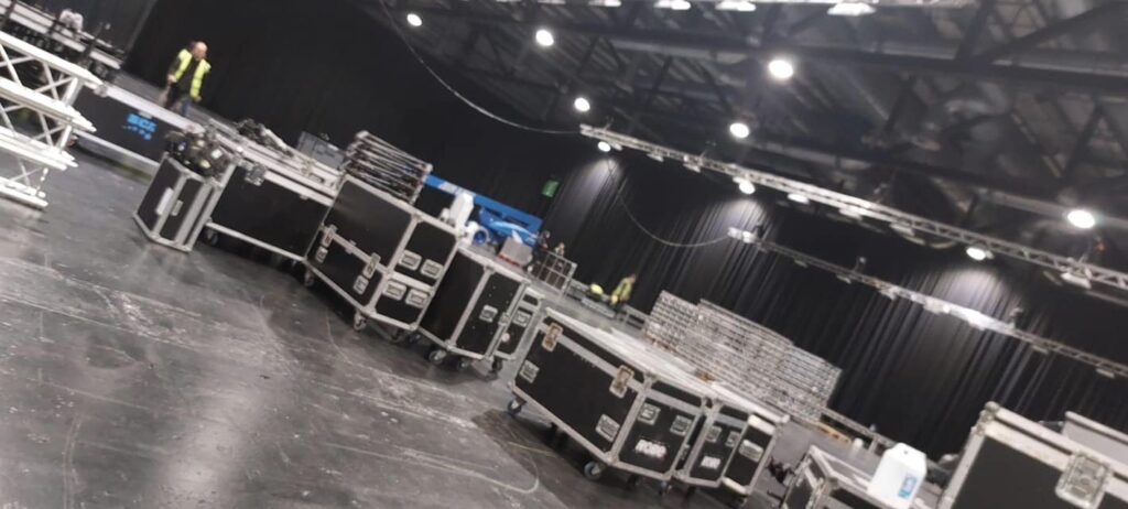 Loading in at The SECC in Glasgow